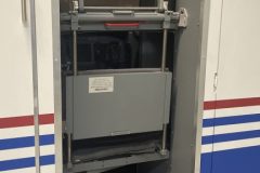 First observer fold-out jump seat.