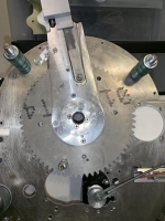 Throttle lever belt drive and slide potentiometer disassembly