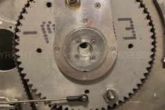 Throttle lever belt drive and slide potentiometer