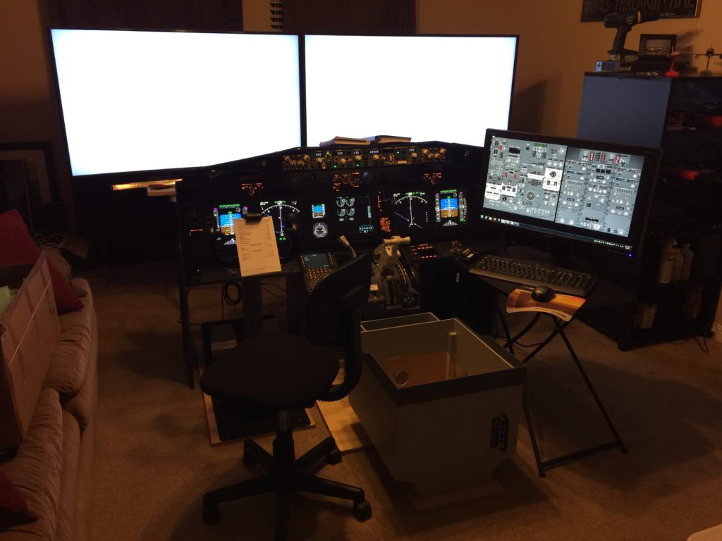 My early home flight simulator setup