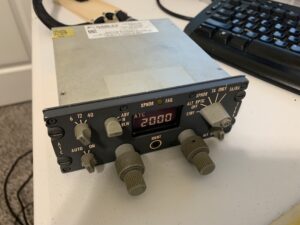 Figure 2 - A real transponder panel that could be adapted for use in a home cockpit simulator